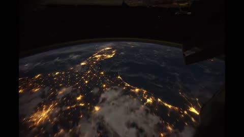 All alone in the night the time lapse footage of earth