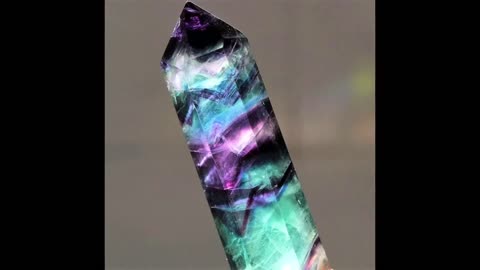 Fluorite Crystal Obelisk Gem Single Terminated Healing Wand