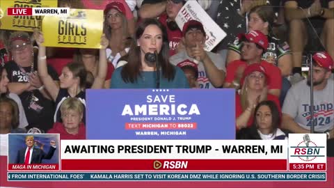 Tudor Dixon Speech at the Save America Trump Rally in Warren, MI. 10/1/22