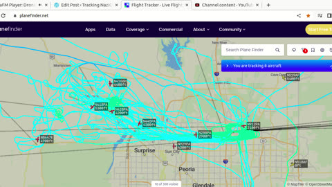 Chinese gov pilots still gang banging Wittmann AZ from KDVT - N418PA N4166H