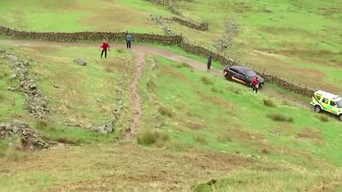 Jet suit paramedic takes on UK wind and rain