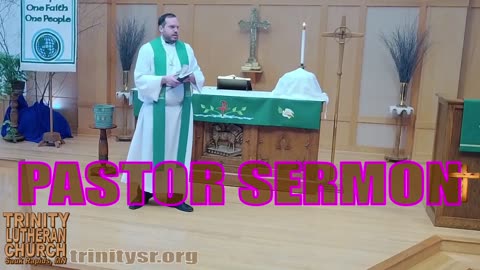 2024 01 14 Jan 14th Pastor Sermon Trinity Lutheran Sauk Rapids MN