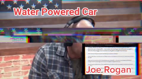 The JRE on water powered car