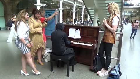 How To Excite Russian Homegirls At A Public Piano