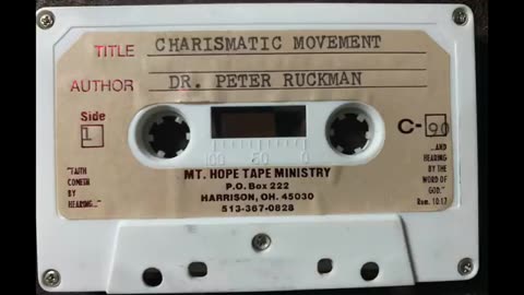 Charismatic Movement, by Dr Ruckman (1969)