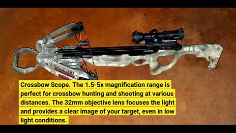 User Comments: XB1 Crossbow Scope 1.5-5x32 (250-425 fps), 1", IR, XB1 SR