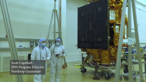 One last pre-launch stretch for JPSS-2 solar array-(1080p)