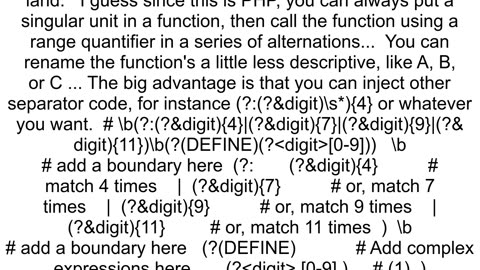 An easier way to match a pattern either x or y times