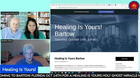 Oct. 7,2023 Why Do Some Teach That My Healing is Already Done When I'm Still Sick?" -Pastor Chuck