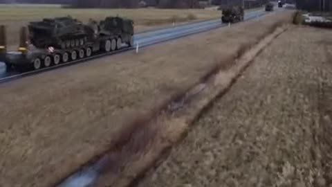 BREAKING: NATO Tank Convoy Headed to Russian Border Country Estonia