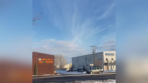 The chemtrail sky over montana