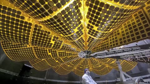 NASA S LUCKY MISSION EXTENDS IT'S ARRAYS