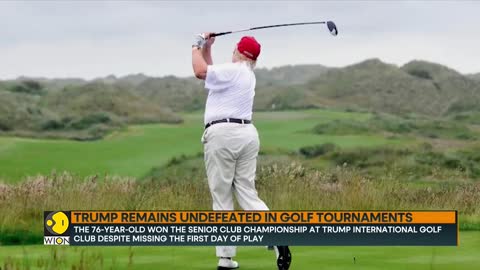 Former US President Donald trump wins golf championship