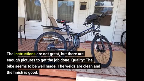 Customer Reviews: Vivi Electric Bike, 26" Electric Bike for Adults, Folding Electric Mountain B...