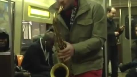 Sax Battle on a Train