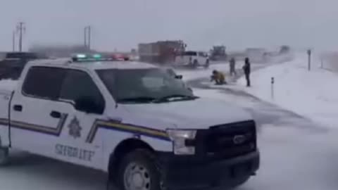 Les tracteurs passe dans le fossé