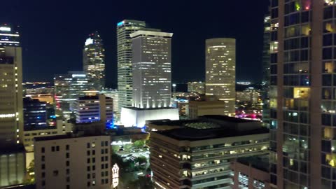 Tampa skyline at night