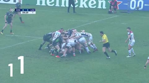 Top 10 try assists from the 2021_22 Heineken Champions Cup