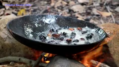 Find Catch Insects On Tree for Food - Cook Insects for Delicious Eat, Primitive Survival Skill ep 14