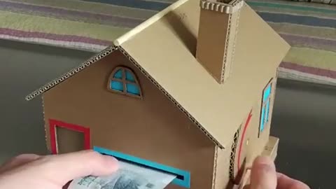 Make a Cardboard House to Saves Money