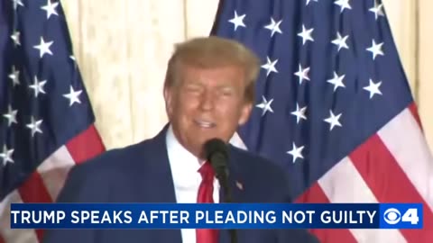 TRUMP SPEAKS AFTER PLEADING NOT GUILTY