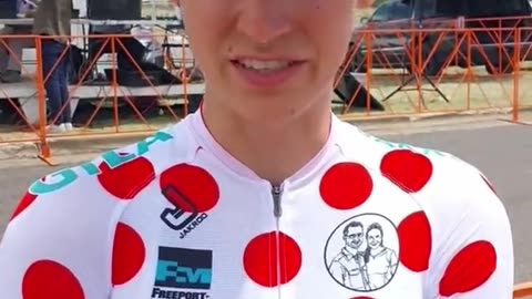 Biological man wins the women’s cycling race and top prize of $35,000...