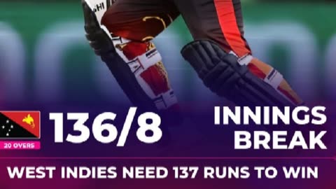 2nd Match T20 world Cup 2024.#WIvsPNG.West Indies won by 5 Wkts #shorts #shortvideo #youtubeshorts