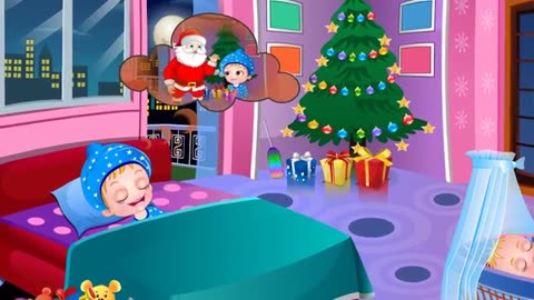 Baby Hazel and Santa Christmas surprise | animated movies | baby Hazel cartoon