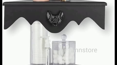 Gothvanity Bat Corner Shelf Set of 2