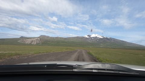 Range Rover on a nice rally road in Iceland.