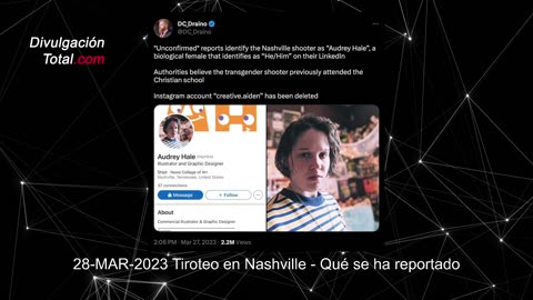 28-MAR-2023 Tiroteo en Nashville - Qué Se Ha Reportado