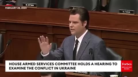 'UKRAINE HAS A CORRUPTION PROBLEM, RIGHT' MATT GAETZ GRILLS DOD INSPECTOR GENERAL