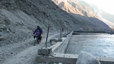 Bike ride to words rakaposhi base camp