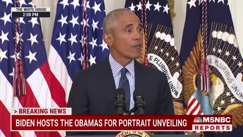 Barack Obama Thanks Biden For 'Faith In Our Democracy' At White House Portrait Unveiling