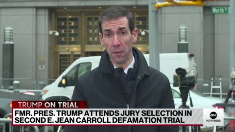 A Day of Drama as Former President Attends Jury Selection in E. Jean Carroll Defamation Case