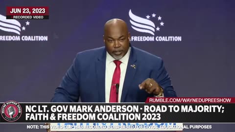 Lt Governor Mark Anderson | Faith And Freedoms 2023