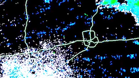 10/22/23 - Indiana's NEXRAD Radar Initiating Storm Cell over Columbus