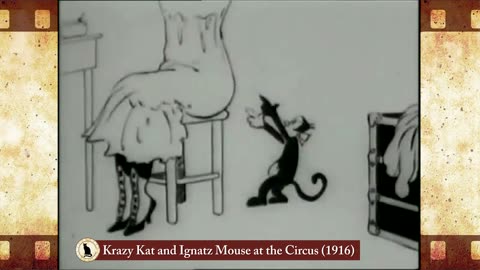 Krazy Kat and Ignatz Mouse at the Circus (1916) 🐱 Cat Movies 🎥🐈