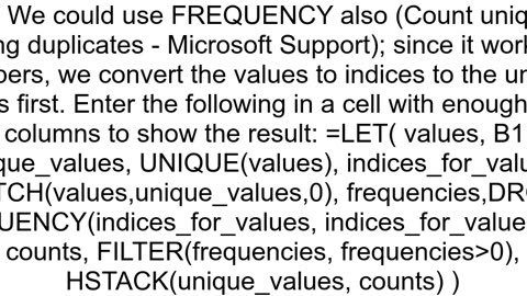 excel formula count unique values only