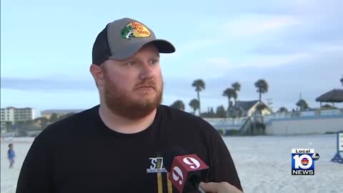 Beachgoers were hurt on a Florida beach after a car drove onto the sand