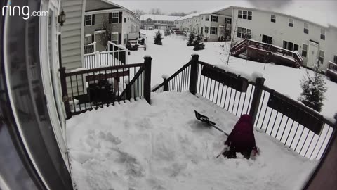 There’s No Snow Pile Too High for This 4-year-old