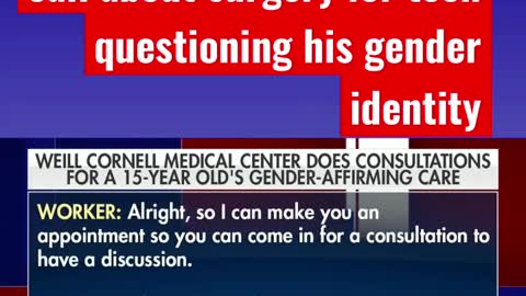 Tucker Reveals Phone Call to Hospital Inquiring About Transgender Surgery for Teen