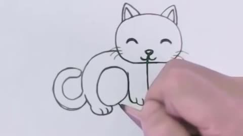 Comment dessiner un chat dans la façon la plus facile