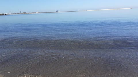 Wonderful sound Waves breaking on the beach