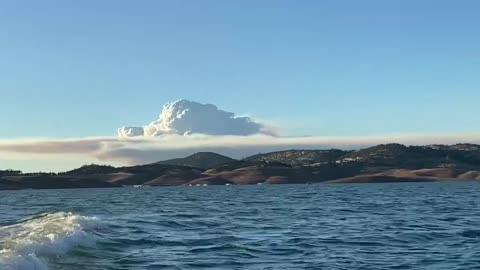 Electra Fire smoke cloud 7/4/22