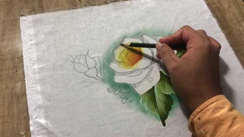 Learn to paint red rose easy