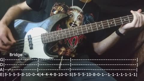 Marilyn Manson - Coma White Bass Cover (Tabs)