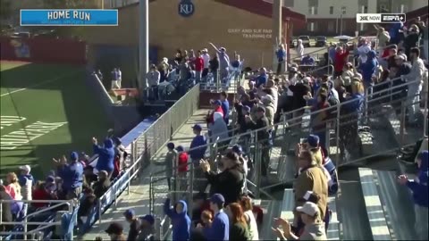 Kansas Jayhawks hit back-to-back homers against #3 TCU