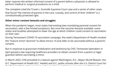 CHD Sues Philadelphia