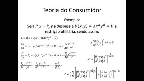 Microeconomia 045 Teoria do Consumidor Demanda Hicksiana